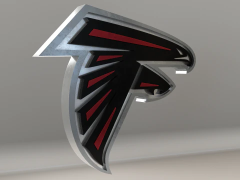 NFL Atlanta Falcons Logo 3D Model