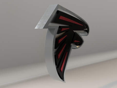 NFL Atlanta Falcons Logo 3D Model