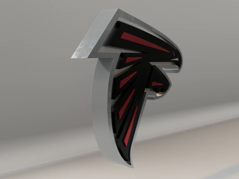 NFL Atlanta Falcons Logo 3D Model