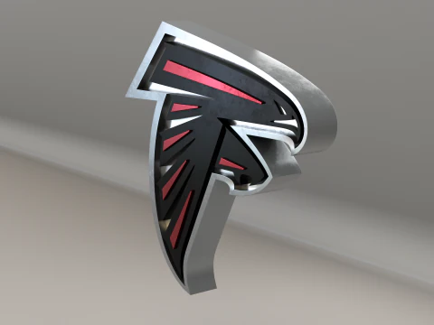 NFL Atlanta Falcons Logo 3D Model