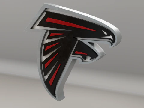 NFL Atlanta Falcons Logo 3D Model