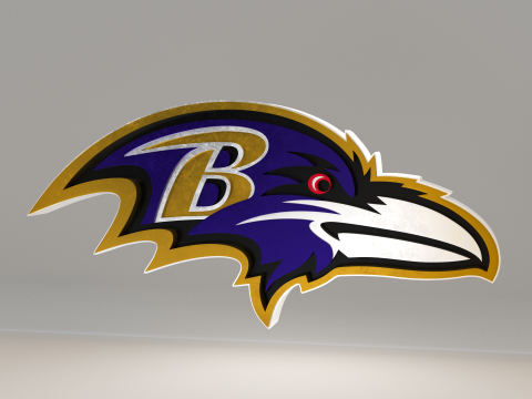 NFL Baltimore Ravens Logo Modelo 3D