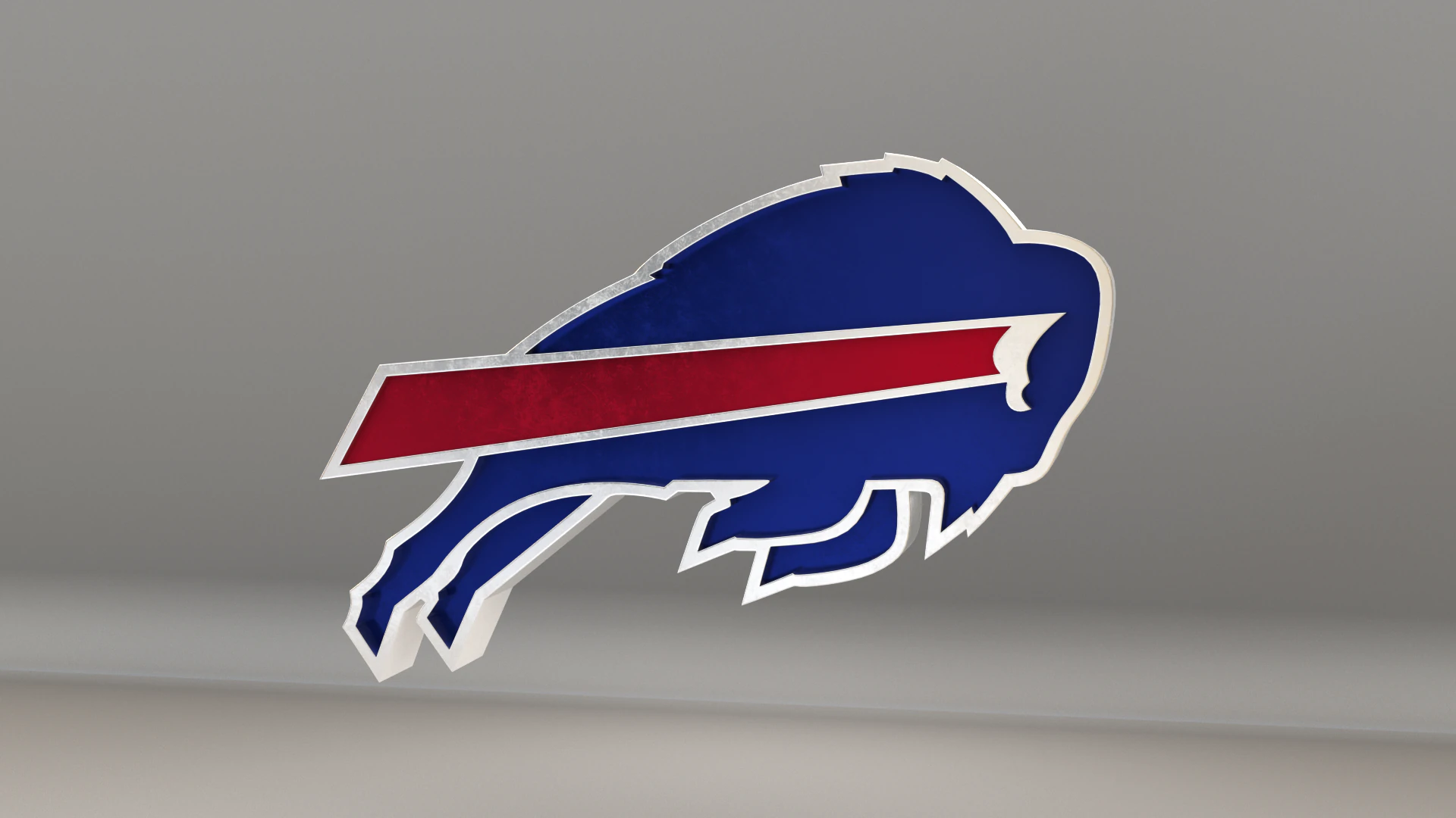 NFL Buffalo Bills Logo 3D Model .c4d .max .obj .3ds .fbx .stl .blend 