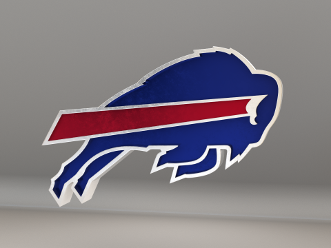 NFL Buffalo Bills Logo Modelo 3D