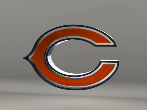 NFL Chicago Bears Logo 3D Model
