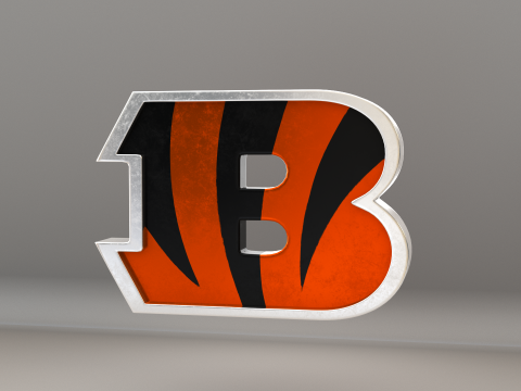 NFL Cincinnati Bengals Logo Modelo 3D