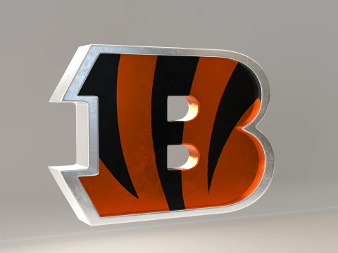 NFL Cincinnati Bengals Logo 3D Model