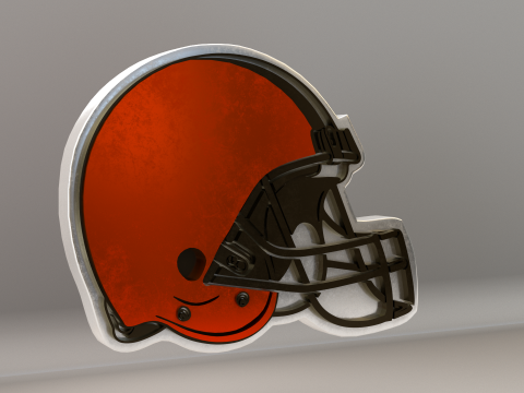 NFL Cleveland Browns Logo 3D 模型