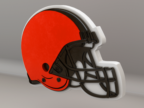 NFL Cleveland Browns Logo 3D 模型