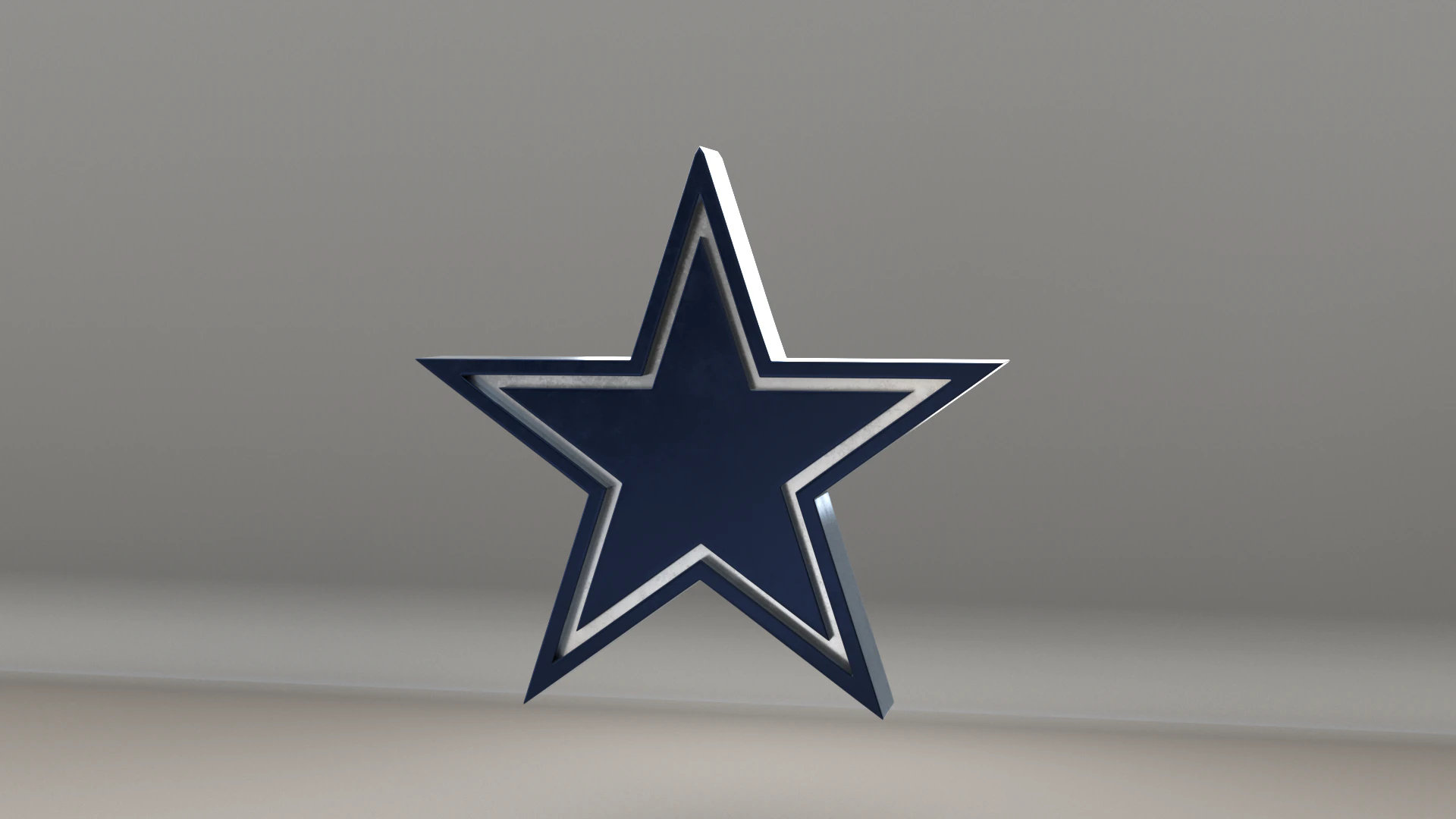 NFL Dallas Cowboys Logo 3D Model .c4d .max .obj .3ds .fbx .stl .blend 