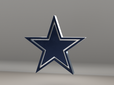 NFL Dallas Cowboys Logo Modelo 3D