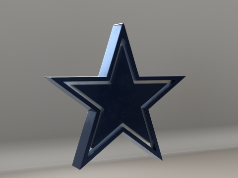 NFL Dallas Cowboys Logo Modello 3D