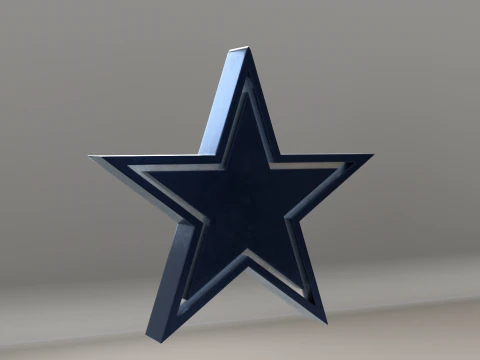 NFL Dallas Cowboys Logo 3D Model