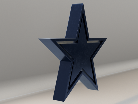 NFL Dallas Cowboys Logo Modello 3D