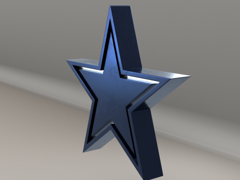 NFL Dallas Cowboys Logo Modello 3D