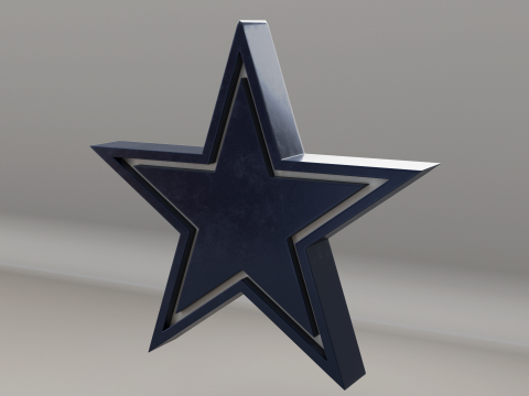 NFL Dallas Cowboys Logo Modello 3D