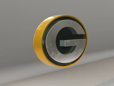 NFL Green Bay Packers Logo 3D Model