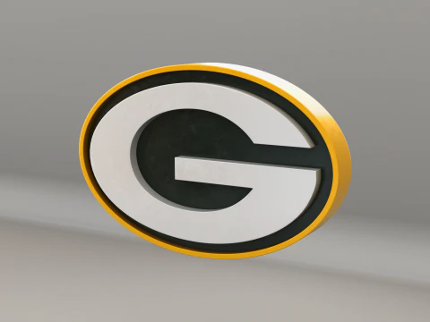 NFL Green Bay Packers Logo 3D Model