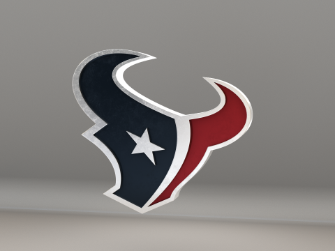 NFL Houston Texans Logo Modelo 3D