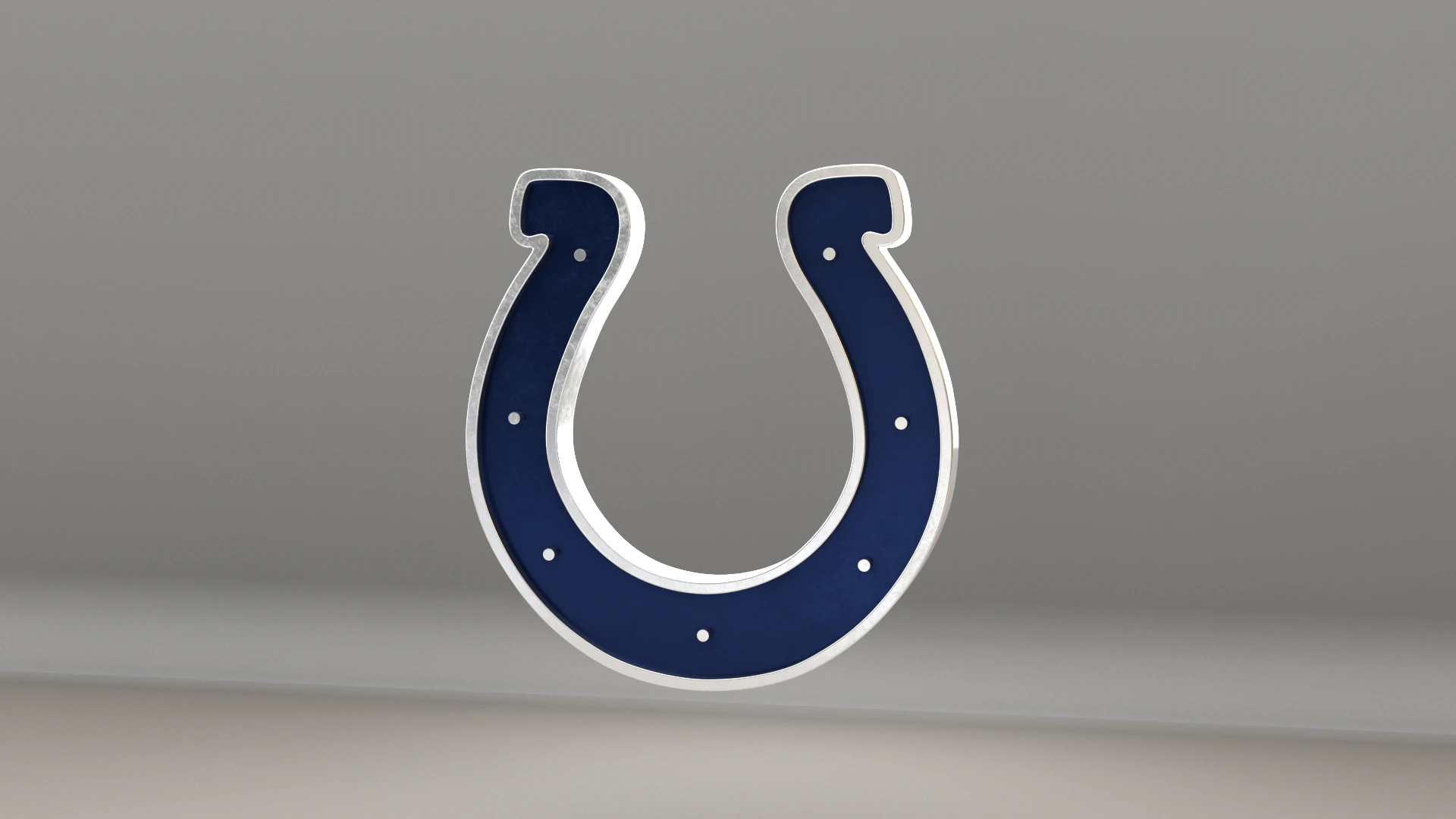 NFL Indianapolis Colts Logo 3D Model .c4d .max .obj .3ds .fbx .stl .blend 
