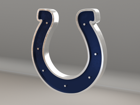 NFL Indianapolis Colts Logo 3D Model