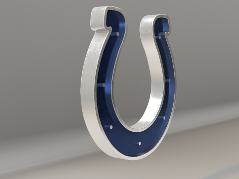 NFL Indianapolis Colts Logo 3D Model