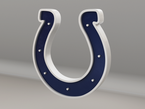 NFL Indianapolis Colts Logo 3D Model