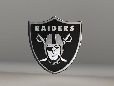 NFL Las Vegas Raiders Logo 3D Model