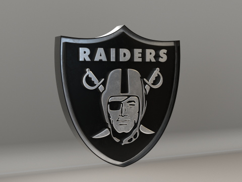 NFL Las Vegas Raiders Logo Modelo 3D