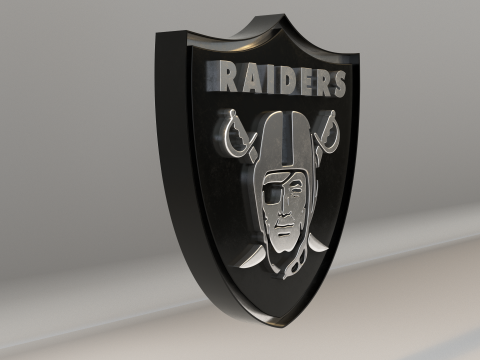 NFL Las Vegas Raiders Logo Modelo 3D
