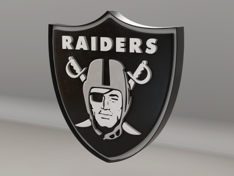 NFL Las Vegas Raiders Logo Modelo 3D