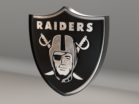 NFL Las Vegas Raiders Logo Modelo 3D