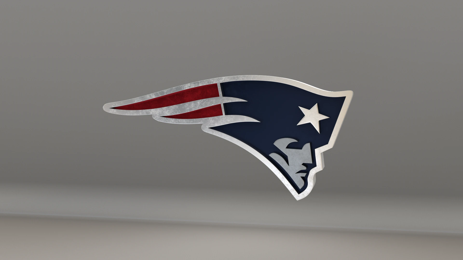 NFL New England Patriots Logo 3D Model .c4d .max .obj .3ds .fbx .stl .blend 