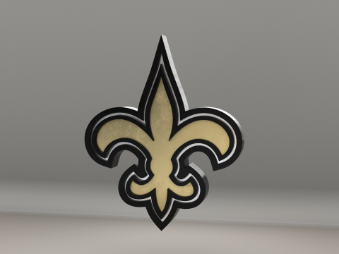 NFL New Orleans Saints Logo 3D 모델