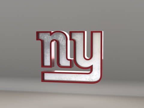 NFL New York Giants Logo 3D Model