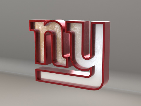 NFL New York Giants Logo Modelo 3D