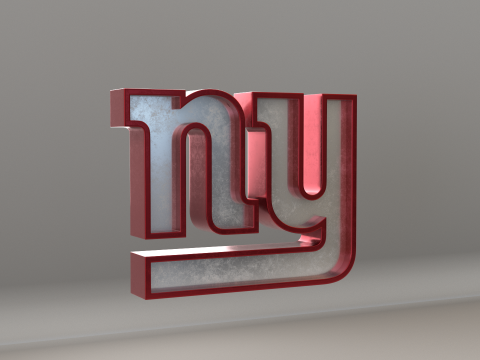 NFL New York Giants Logo Modelo 3D