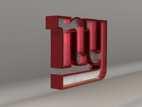 NFL New York Giants Logo Modelo 3D