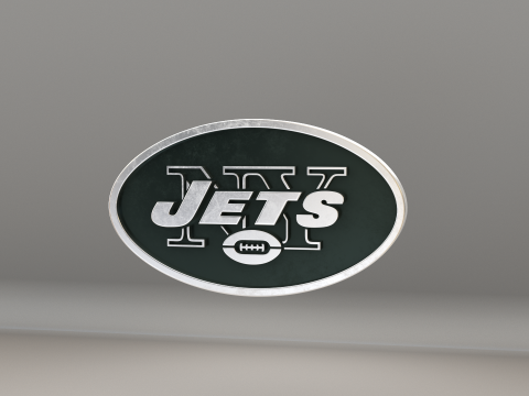 NFL New York Jets Logo Modelo 3D