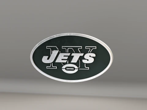 NFL New York Jets Logo 3D Model