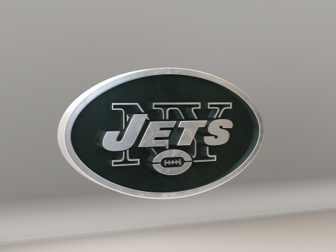 NFL New York Jets Logo Modelo 3D