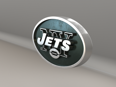 NFL New York Jets Logo Modelo 3D