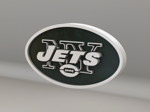 NFL New York Jets Logo Modelo 3D