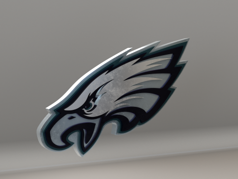 NFL Philadelphia Eagles Logo 3D Модель