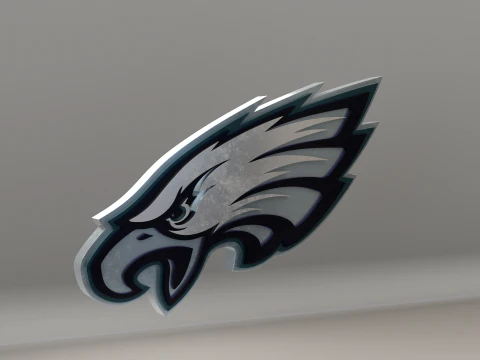 NFL Philadelphia Eagles Logo 3D Model