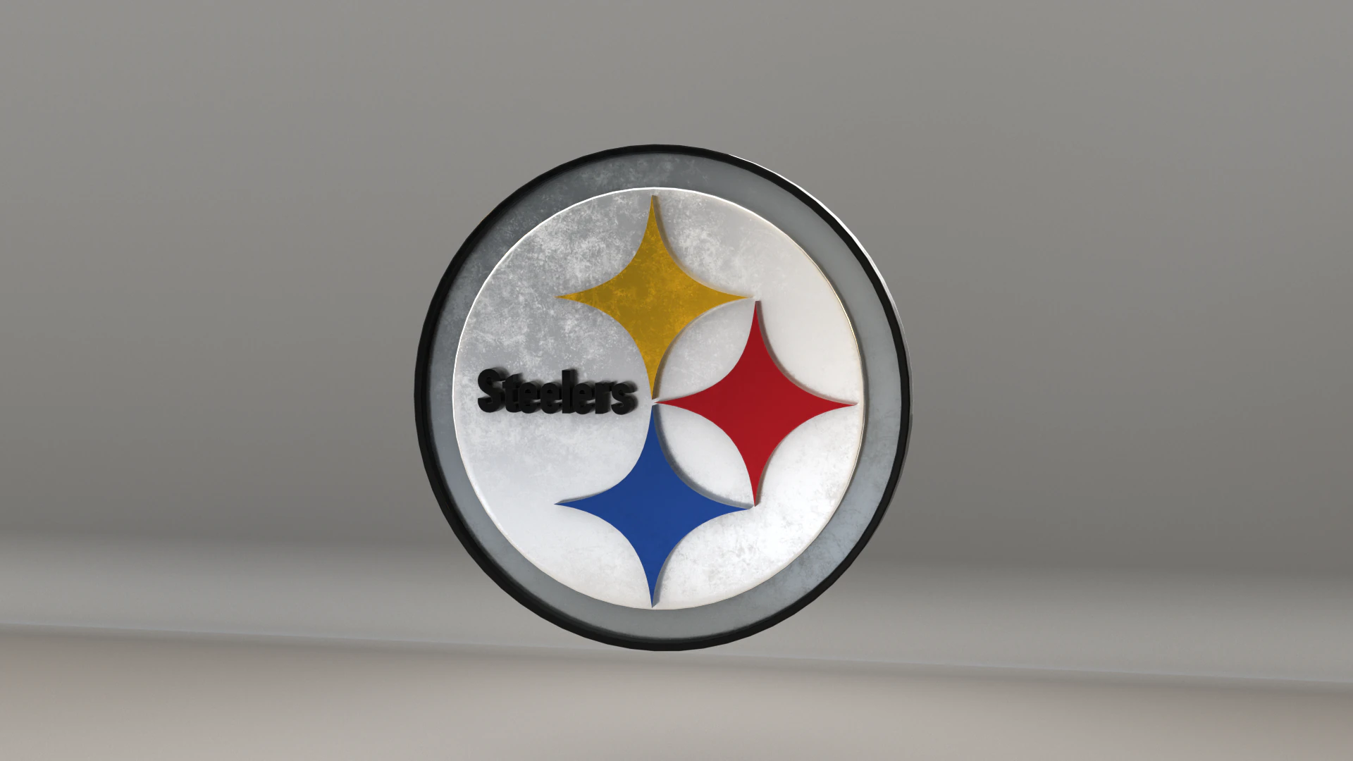 NFL Pittsburgh Steelers Logotipo Modelo 3D .c4d .max .obj .3ds .fbx .stl .blend 