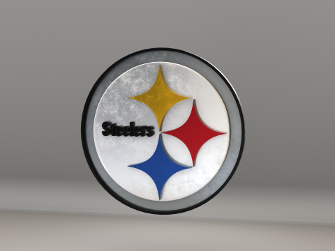 NFL Pittsburgh Steelers Logo Modelo 3D