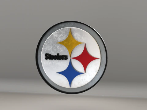 NFL Pittsburgh Steelers Logotipo Modelo 3D