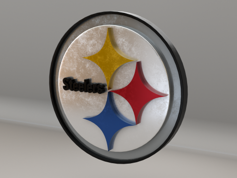 NFL Pittsburgh Steelers Logo Modelo 3D