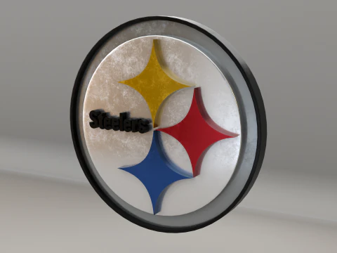 NFL Pittsburgh Steelers Logotipo Modelo 3D
